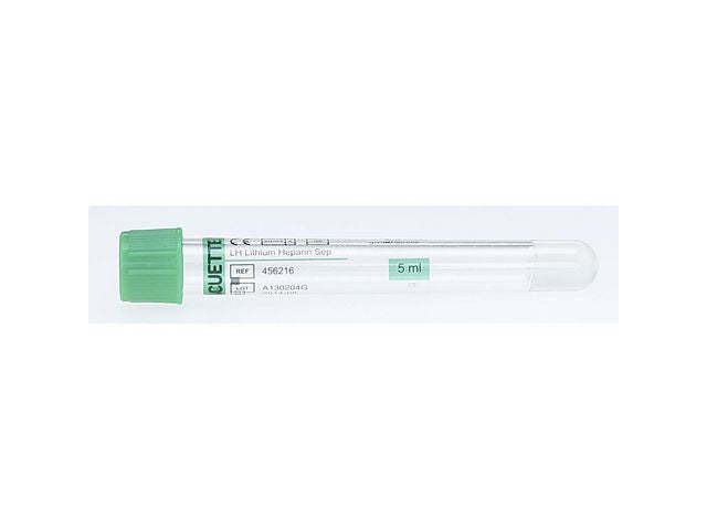 VACUETTE Mintgrön Li-Hep Gel7/5ml 50/fp